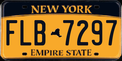 NY license plate FLB7297