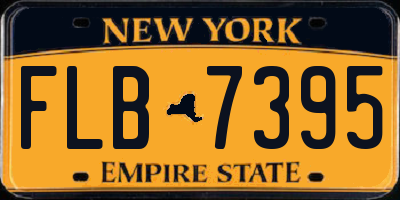 NY license plate FLB7395