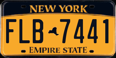 NY license plate FLB7441