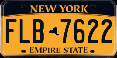 NY license plate FLB7622