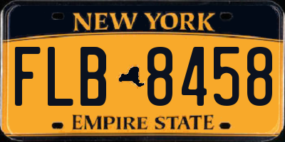 NY license plate FLB8458