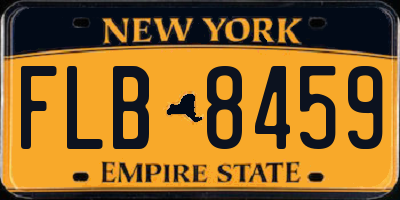 NY license plate FLB8459