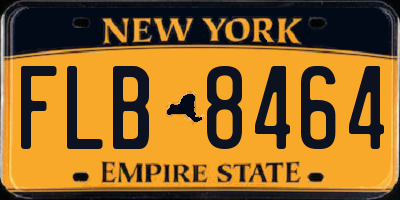 NY license plate FLB8464