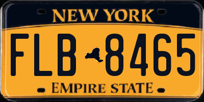 NY license plate FLB8465