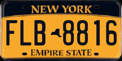NY license plate FLB8816