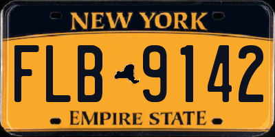 NY license plate FLB9142