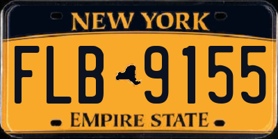 NY license plate FLB9155
