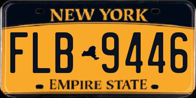 NY license plate FLB9446