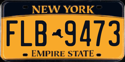 NY license plate FLB9473