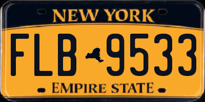 NY license plate FLB9533
