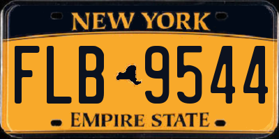 NY license plate FLB9544