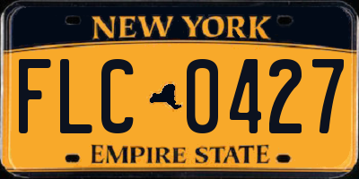 NY license plate FLC0427