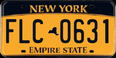 NY license plate FLC0631