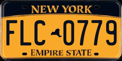 NY license plate FLC0779