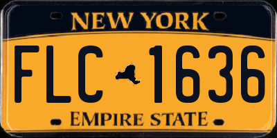 NY license plate FLC1636