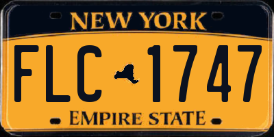 NY license plate FLC1747