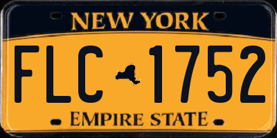 NY license plate FLC1752