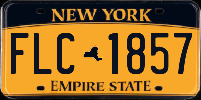 NY license plate FLC1857