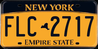 NY license plate FLC2717