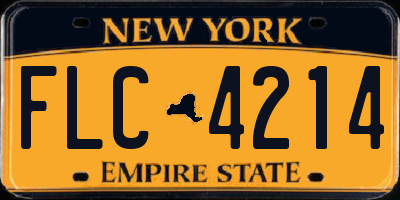 NY license plate FLC4214