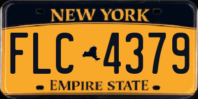 NY license plate FLC4379