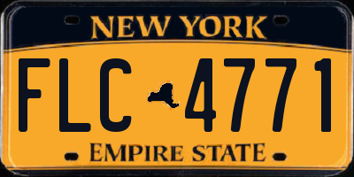NY license plate FLC4771