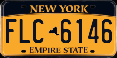 NY license plate FLC6146