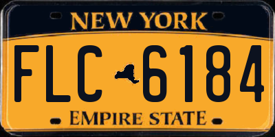 NY license plate FLC6184