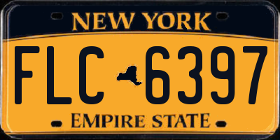 NY license plate FLC6397