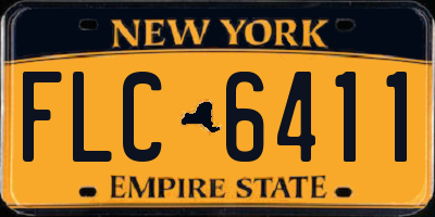 NY license plate FLC6411