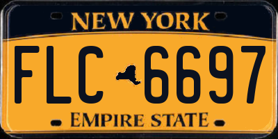 NY license plate FLC6697