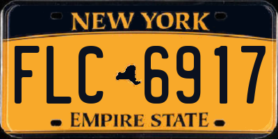 NY license plate FLC6917