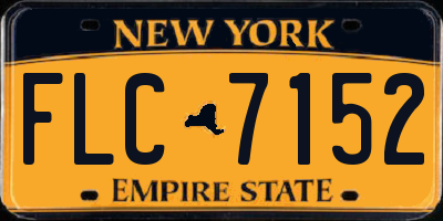 NY license plate FLC7152
