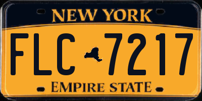 NY license plate FLC7217