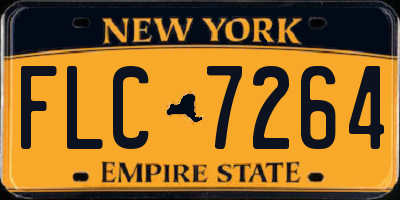 NY license plate FLC7264