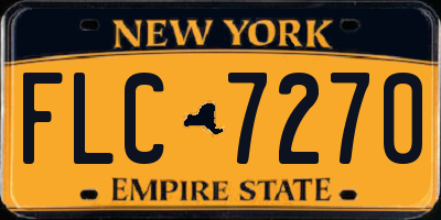 NY license plate FLC7270
