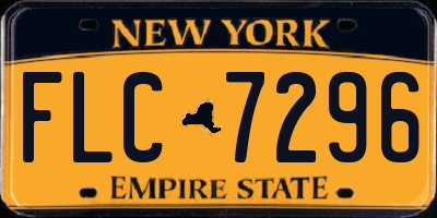 NY license plate FLC7296