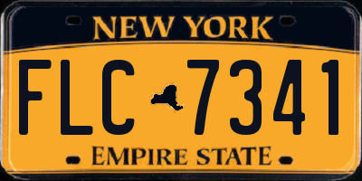 NY license plate FLC7341
