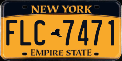 NY license plate FLC7471