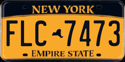 NY license plate FLC7473