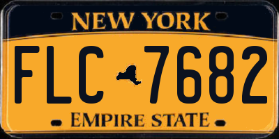 NY license plate FLC7682