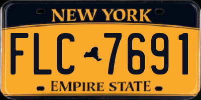 NY license plate FLC7691
