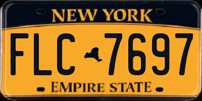 NY license plate FLC7697