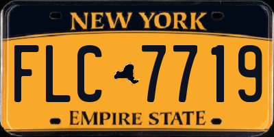 NY license plate FLC7719