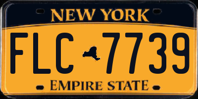 NY license plate FLC7739