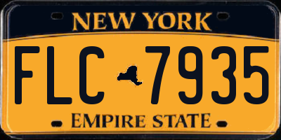 NY license plate FLC7935