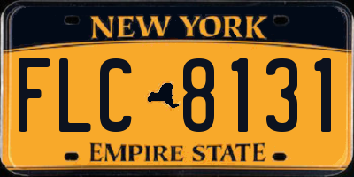 NY license plate FLC8131