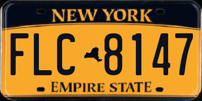 NY license plate FLC8147