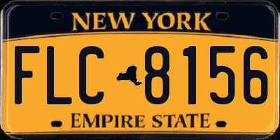 NY license plate FLC8156