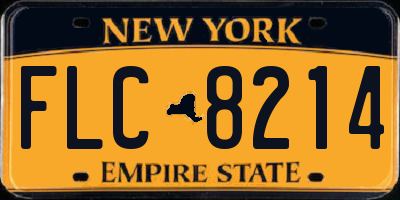 NY license plate FLC8214